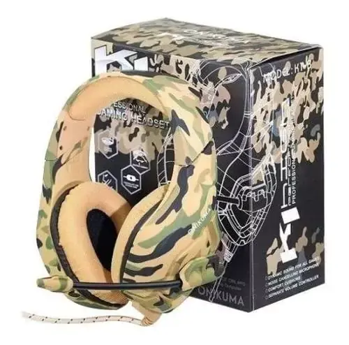 Onikuma K1B Gaming Headphones with 7.1 Surround Sound and Noise Canceling