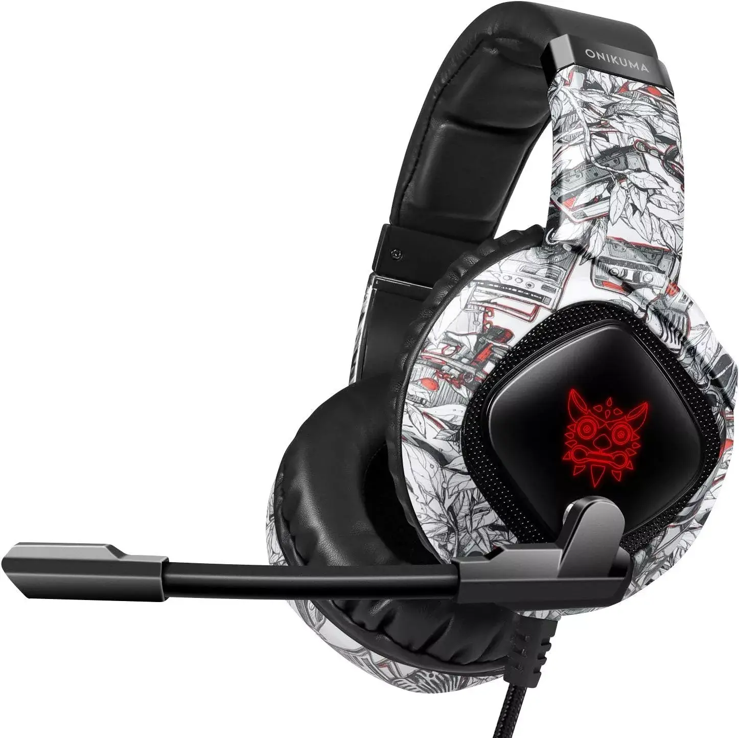 Onikuma K19 Gaming headphones Camo White