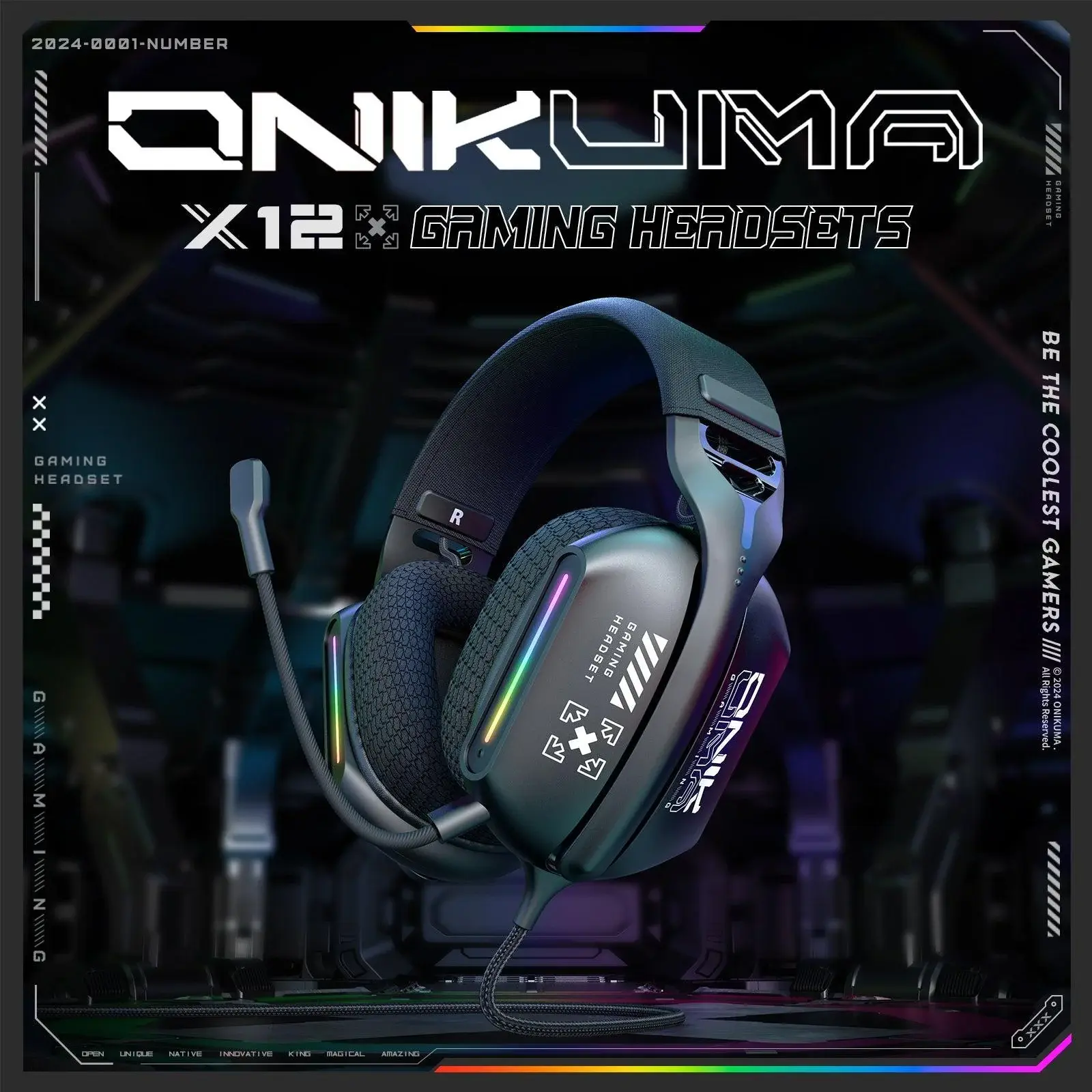 Onikuma X12 RGB Gaming Headset