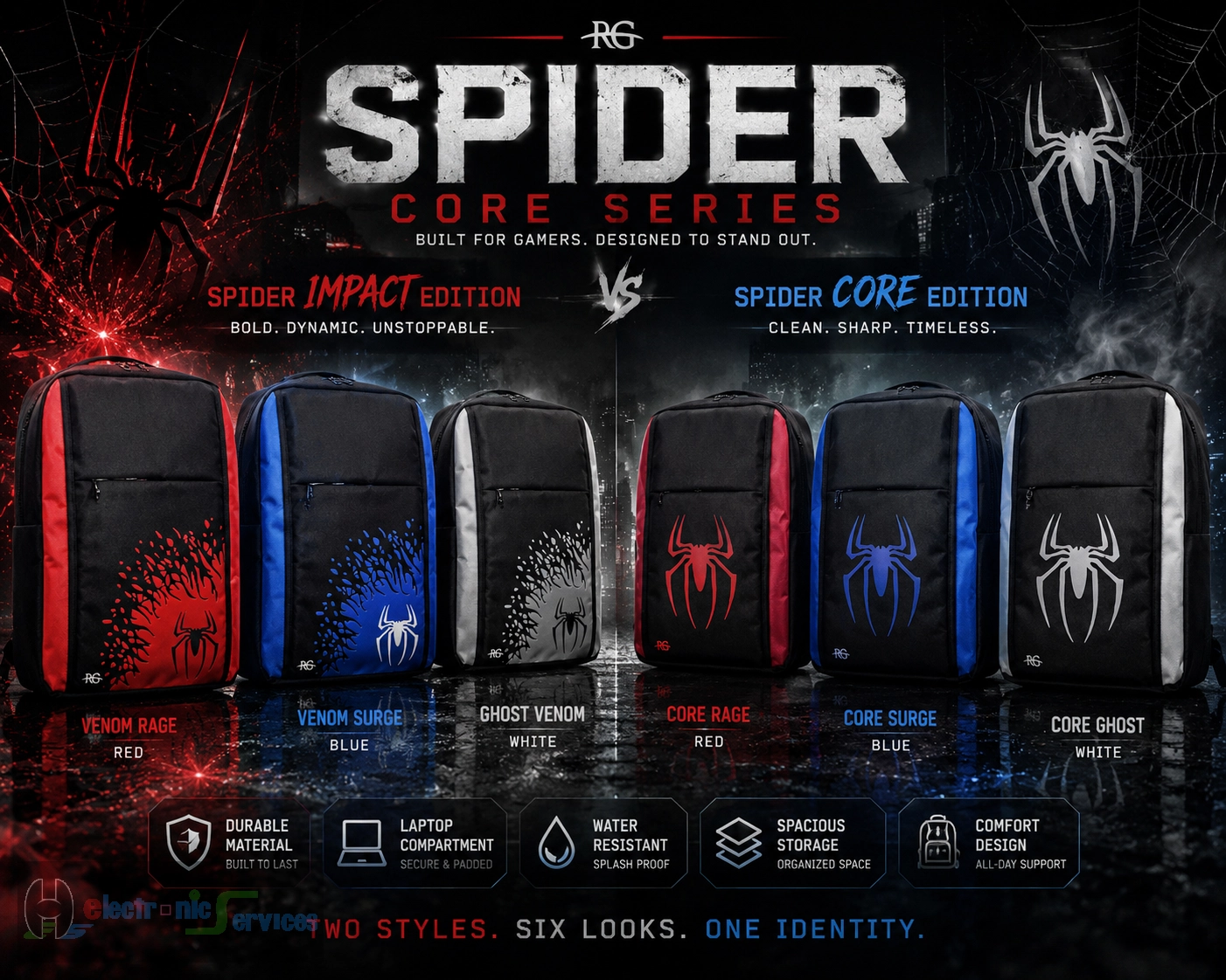 PS5 Spider Core Series Backpack bag