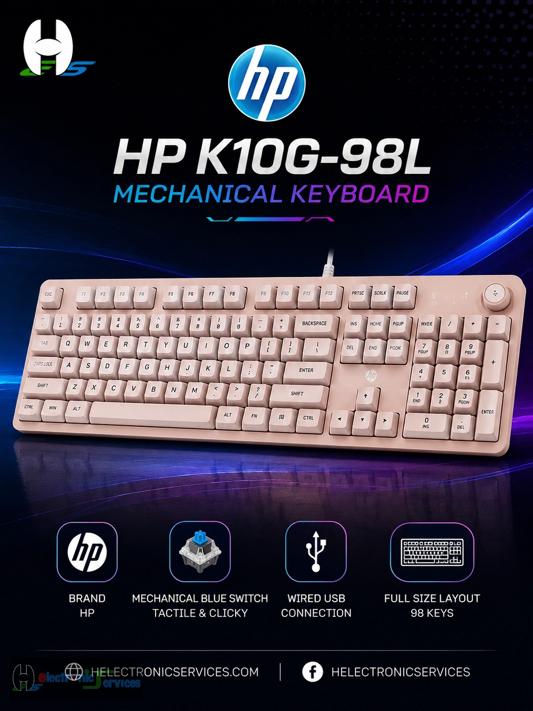 HP K10G-98L Mechanical Keyboard
